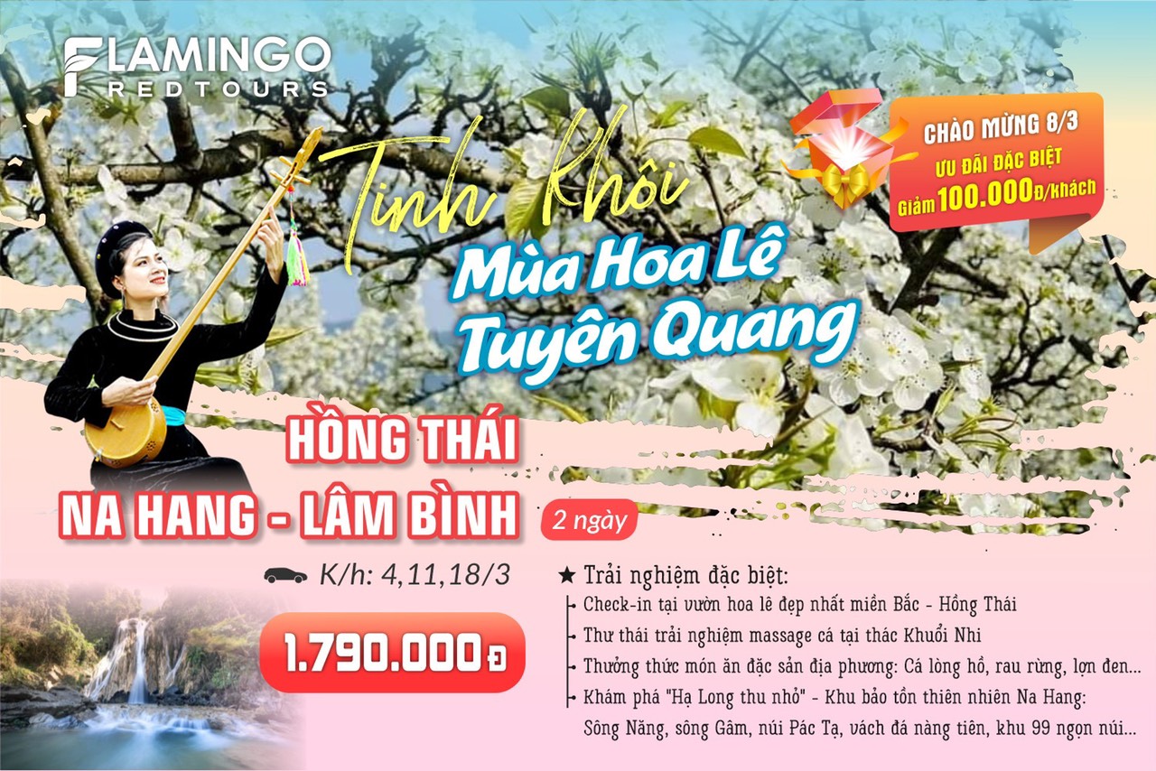 Quyến rũ mùa hoa lê Hồng Thái Tuyên Quang